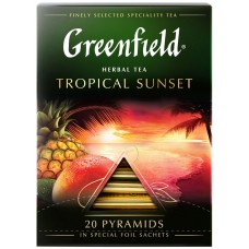 Чайный напиток травяной Greenfield Tropical Sunset в пирамидках